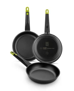 BRA Pfannenset Foodie schwarz Aluminium 3 tlg.