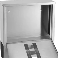 Briefkasten Edelstahl B/T/L: ca. 30,5x9,6x33,5 cm
