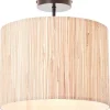 Brilliant Deckenleuchte Wimea 99488/76 schwarz natur Metall Holz B/H/T/D: ca. 30x32x30x30 cm E27 1 Brennstellen