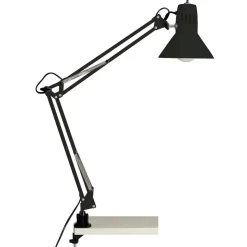 Brilliant Klemmleuchte Hobby 10802/06 schwarz Metall B/H/T: ca. 17x70x65 cm E27 1 Brennstellen