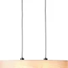 Brilliant Pendelleuchte Romm 99492/76 natur schwarz Holz Metall B/H/T: ca. 78x120x22 cm E27 2 Brennstellen