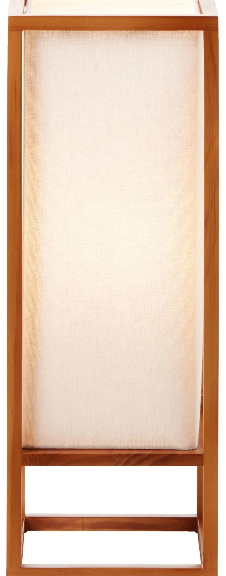 Brilliant Tischleuchte Seaside 93092/09 natur weiß Holz Textil B/H/T: ca. 20x53x20 cm E27 1 Brennstellen