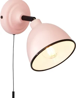 Brilliant Wandleuchte Telio 97002/17 rosa Metall H/T: ca. 12,5x19,5 cm E14 1 Brennstellen