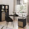 Büroschrank Hank schwarz matt B/H/T: ca. 100,1x83,6x41 cm