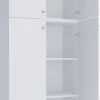 Büroschrank Lona weiß B/H/T: ca. 70x200x39 cm