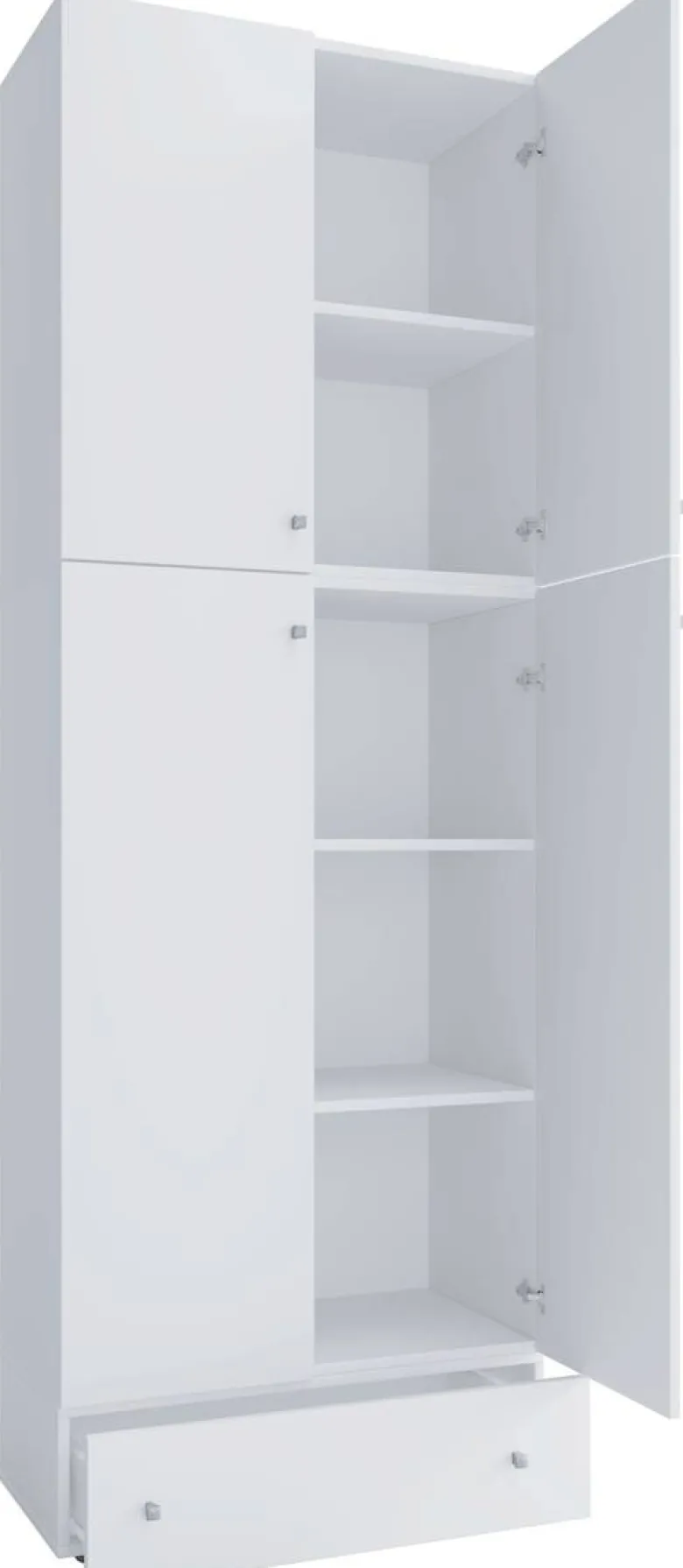 Büroschrank Lona weiß B/H/T: ca. 70x200x39 cm