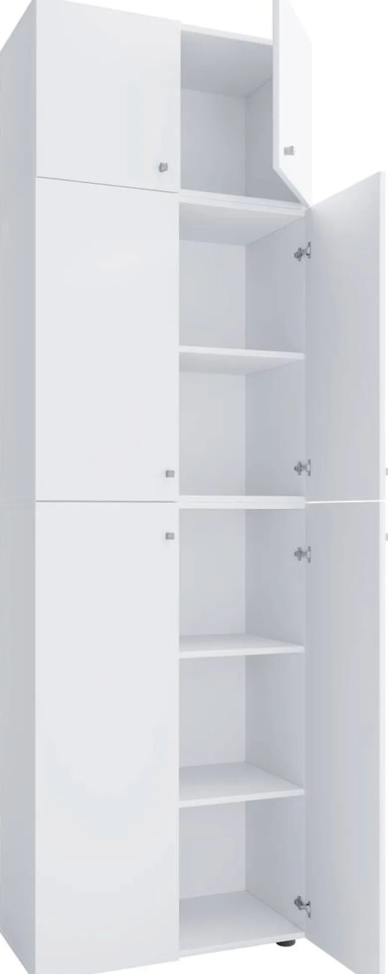 Büroschrank Lona weiß B/H/T: ca. 70x223x39 cm