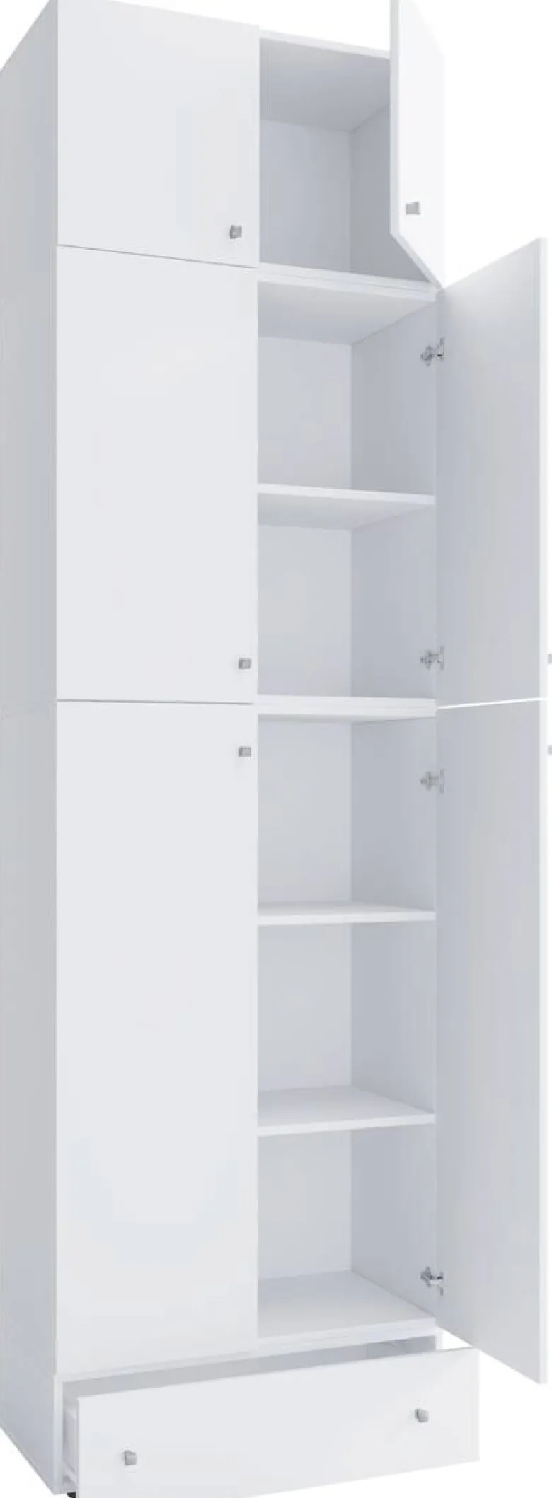 Büroschrank Lona weiß B/H/T: ca. 70x240x39 cm
