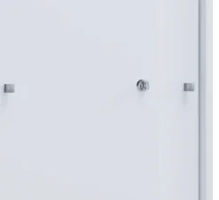 Büroschrank Lona XL mit Schiebetüren weiß B/H/T: ca. 70x110x37 cm