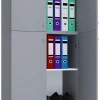 Büroschrank Lona XXL grau weiß B/H/T: ca. 70x183x39 cm