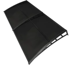 Brosplast Vordach schwarz B/H/L: ca. 240x23x105 cm