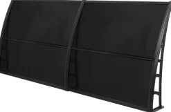 Brosplast Vordach schwarz B/H/L: ca. 240x23x105 cm