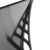 Brosplast Vordach schwarz B/H/L: ca. 120x23x70 cm