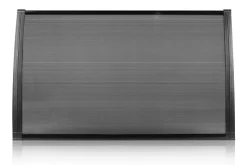 Brosplast Vordach schwarz B/H/L: ca. 120x23x70 cm
