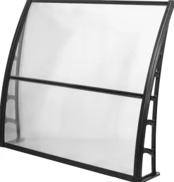 Brosplast Vordach transparent B/H/L: ca. 120x23x105 cm