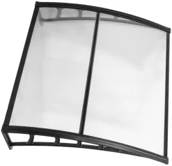 Brosplast Vordach transparent B/H/L: ca. 120x23x105 cm