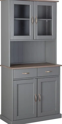 Buffet Luzerna grau braun B/H/T: ca. 90x191x45 cm