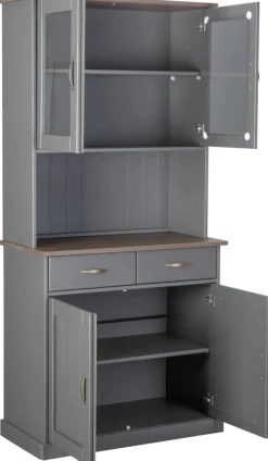 Buffet Luzerna grau braun B/H/T: ca. 90x191x45 cm