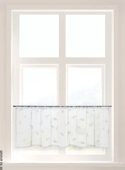 CASA CREATION Scheibengardine Shary weiß B/L: ca. 45x145 cm