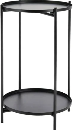 cepewa Beistelltisch schwarz Eisen B/H/L: ca. 28x48x28 cm