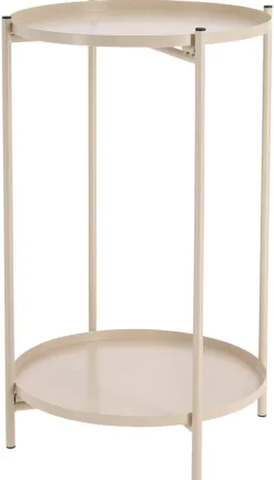 cepewa Beistelltisch taupe Eisen B/H/T: ca. 28x48x28 cm
