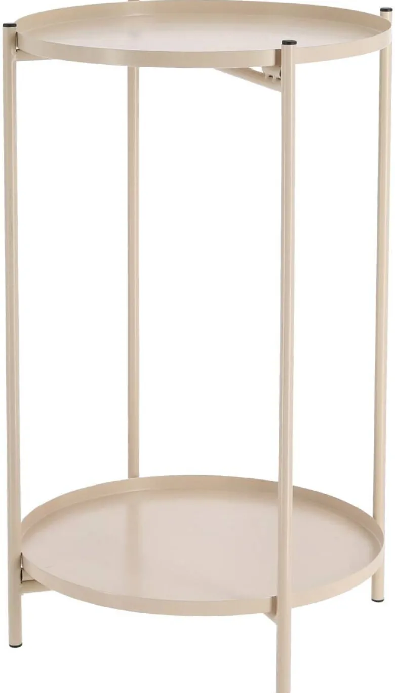 cepewa Beistelltisch taupe Eisen B/H/T: ca. 28x48x28 cm