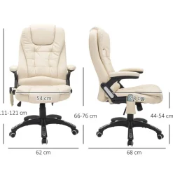 Chefsessel A2-0057 beige PVC Kunstleder