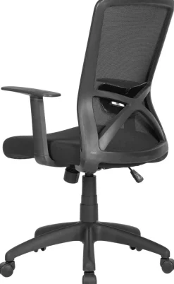 Chefsessel LONG schwarz schwarz schwarz Mesh Webstoff Kunststoff