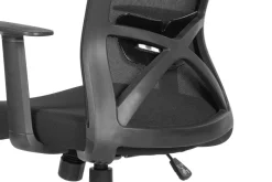 Chefsessel LONG schwarz schwarz schwarz Mesh Webstoff Kunststoff