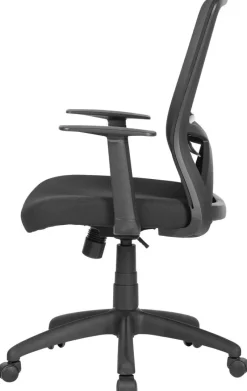 Chefsessel LONG schwarz schwarz schwarz Mesh Webstoff Kunststoff