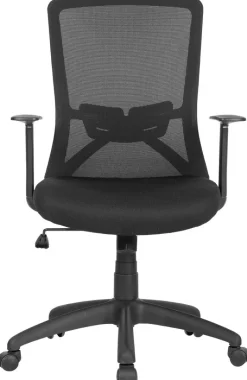 Chefsessel LONG schwarz schwarz schwarz Mesh Webstoff Kunststoff
