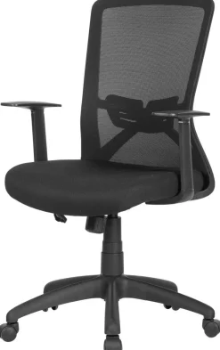 Chefsessel LONG schwarz schwarz schwarz Mesh Webstoff Kunststoff