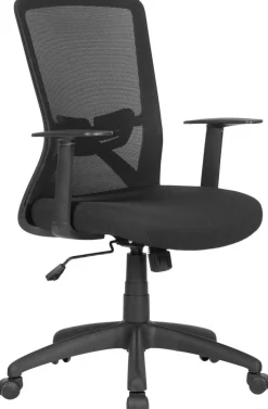 Chefsessel LONG schwarz schwarz schwarz Mesh Webstoff Kunststoff
