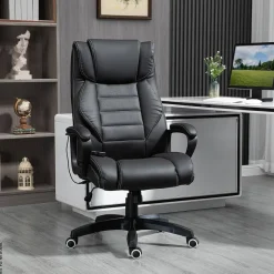 Chefsessel 921-321 schwarz Kunstleder Nylon Kunststoff