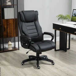 Chefsessel 921-321 schwarz Kunstleder Nylon Kunststoff