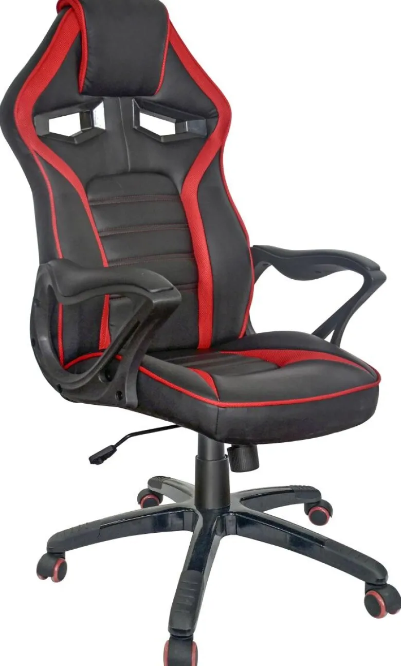 Chefsessel Stage schwarz rot