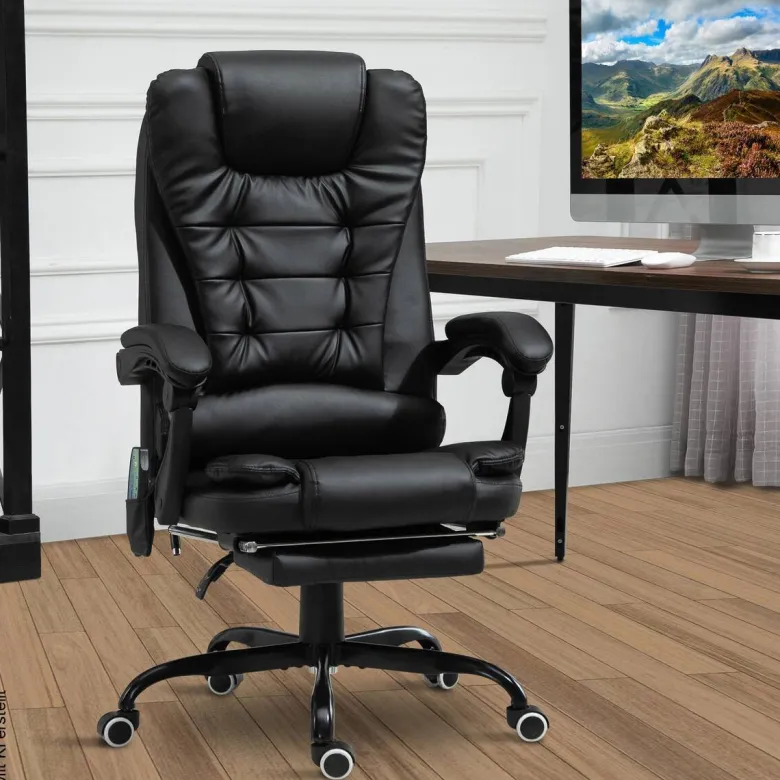 Chefsessel 921-342V91BK schwarz PVC Kunstleder Stahl