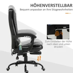Chefsessel 921-342V91BK schwarz PVC Kunstleder Stahl