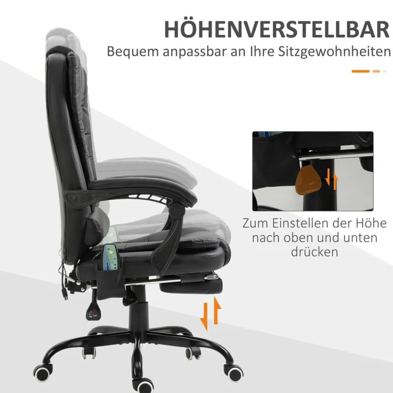 Chefsessel 921-342V91BK schwarz PVC Kunstleder Stahl