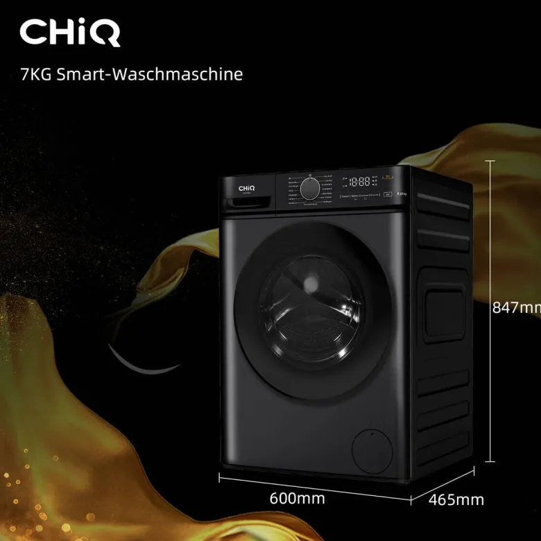 CHiQ Waschmaschine PW73863B schwarz B/H/T: ca. 60x85x46,5 cm ca. 7 kg