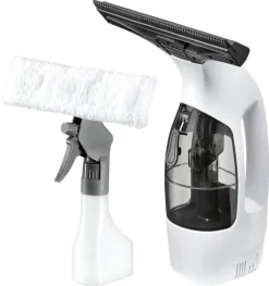 CLEANmaxx Akku-Fensterreiniger weiß Kunststoff B/H/L: ca. 28x14x34 cm