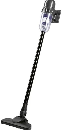 CLEANmaxx Akku-Hand-&-Bodenstaubsauger grau lila B/H/L: ca. 17,5x24,5x36 cm