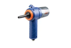 CLEANmaxx Akku-Handstaubsauger blau orange B/H/L: ca. 7x16,5x20 cm