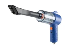 CLEANmaxx Akku-Handstaubsauger blau orange B/H/L: ca. 7x16,5x20 cm