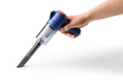 CLEANmaxx Akku-Handstaubsauger blau orange B/H/L: ca. 7x16,5x20 cm