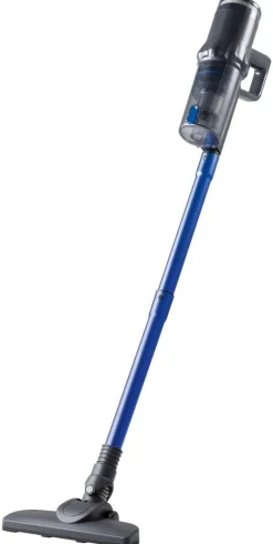 CLEANmaxx Akku-Staubsauger blau grau B/H/L: ca. 18,1x24,5x39,5 cm