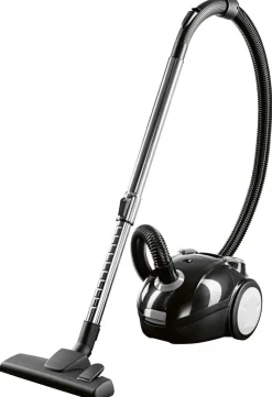 CLEANmaxx Beutelstaubsauger schwarz grau B/H/L: ca. 28x28,5x40 cm