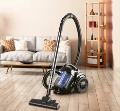 CLEANmaxx Bodenstaubsauger 15403 schwarz blau Kunststoff B/H/L: ca. 34x29x22 cm
