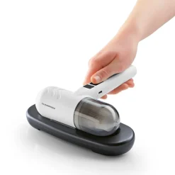 CLEANmaxx Handstaubsauger grau weiß Kunststoff B/H/L: ca. 17,7x7,7x22 cm