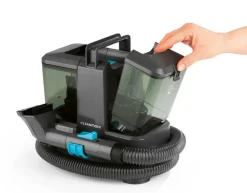 CLEANmaxx Polster -und Teppichreiniger 16382 grau blau Kunststoff B/H/L: ca. 22x27x26 cm
